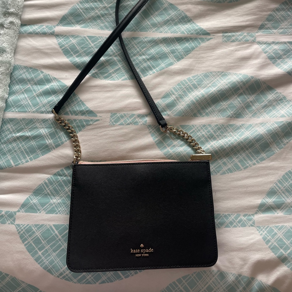 BEAUTIFUL black mini kate spade purse! In perfect condition, never worn!!!